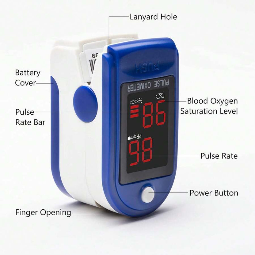 Deal Hot🔥Fingertip Pulse Oximeter – Portable SpO2 &amp; O2 Monitor