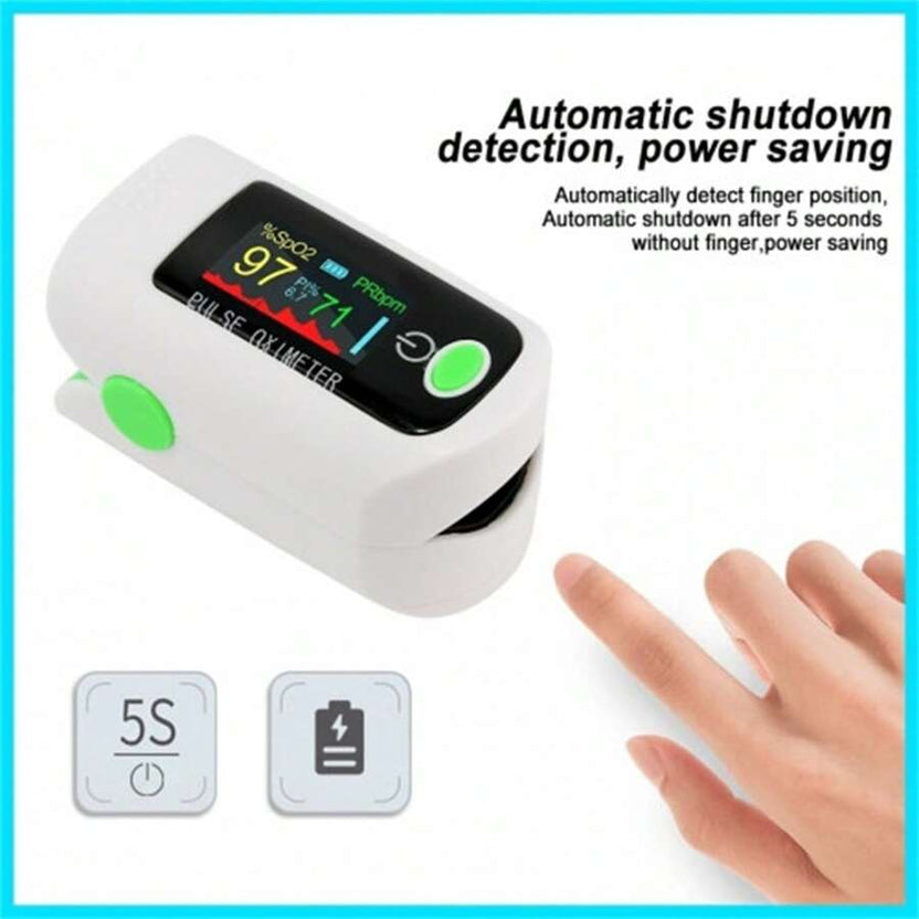 OFF 50% - Finger Pulse Oximeter Fast SpO2 & Heart Rate Monitor with Display