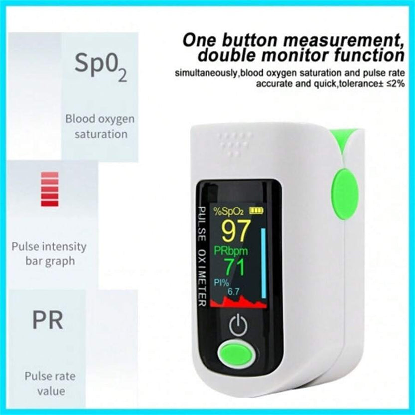 OFF 50% - Finger Pulse Oximeter Fast SpO2 & Heart Rate Monitor with Display